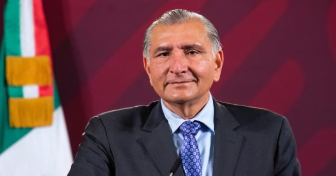 Adán Augusto López en un mensaje en un evento con Sheinbaum. Foto: Gobierno de México, archivo