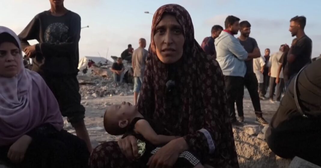 La ONU alerta que Gaza ha alcanzado niveles críticos de hambre tras 22 meses de guerra y restricciones al ingreso de ayuda humanitaria. Foto: YouTube Sky News