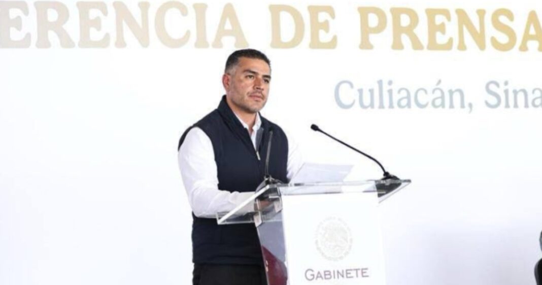 El secretario de Seguridad, Omar García Harfuch, afirmó desde Culiacán que “Los Chapitos” y “Los Mayos” han perdido capacidad de fuego. Foto: @GabSeguridadMX en X