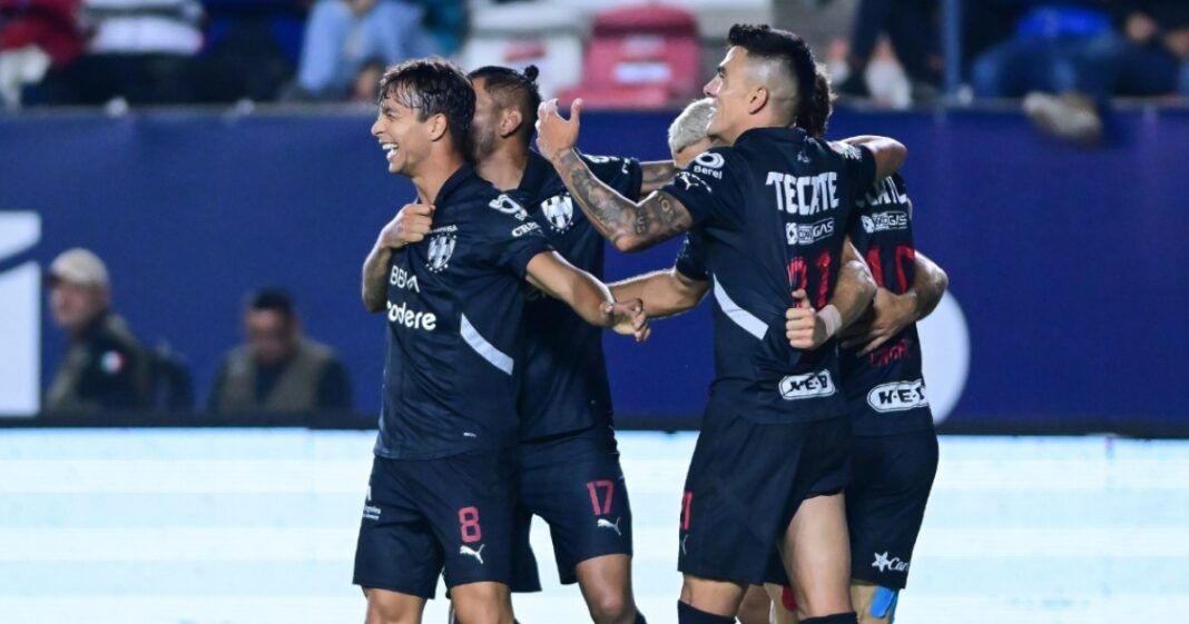 Germán Berterame marcó el gol con el que Rayados venció al Atlético de San Luis en la Jornada 2 del Apertura 2025. Foto: @Rayados