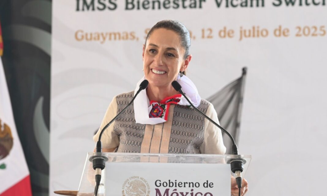 La presidenta Claudia Sheinbaum aseguró que México buscará un acuerdo con EU para frenar aranceles del 30%. Foto: Gobierno de México