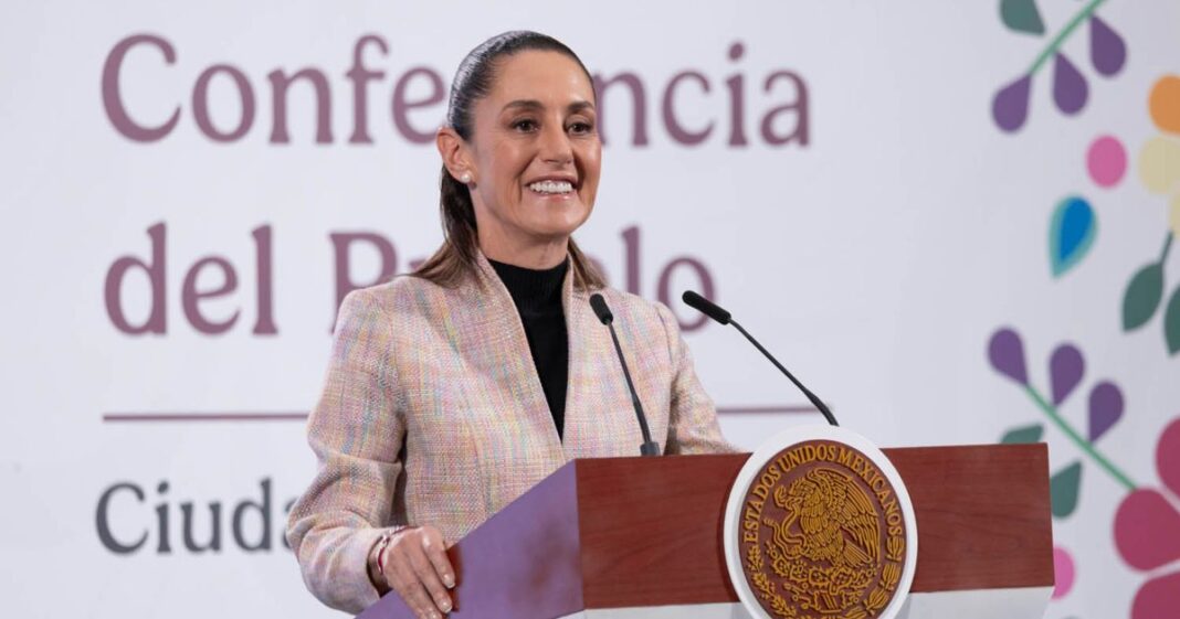 La presidenta Claudia Sheinbaum pidió que el TEPJF determine si el uso de guías de votación influyó en las elecciones judiciales. Foto: Gobierno de México