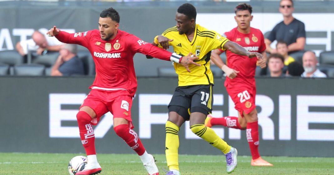 Toluca durante el partido en contra de Columbus Crew en la Leagues Cup. Foto: @TolucaFC en X
