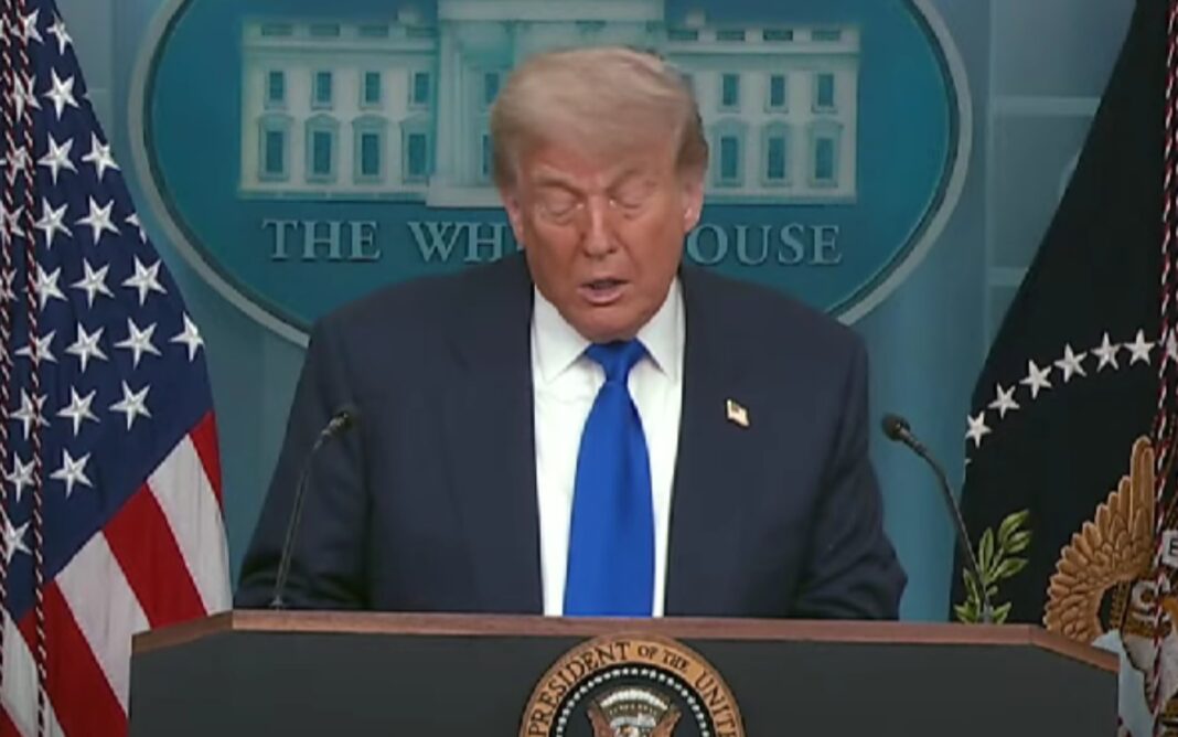 El presidente Donald Trump