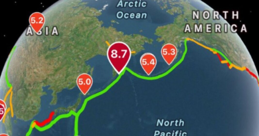 La Semar alertó que olas de hasta 1 metro podrían impactar la costa del Pacífico mexicano tras un sismo de magnitud 8.8 en Rusia. Foto: Redes sociales