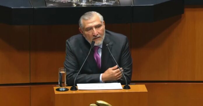 Adán Augusto López respondió desde el Senado a las acusaciones por vínculos con el crimen organizado. Foto: YouTube