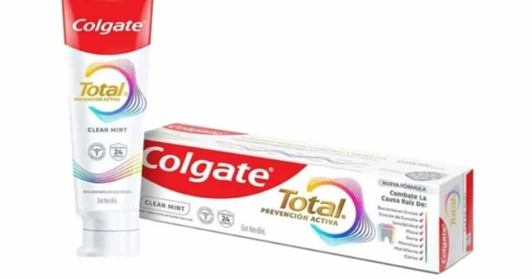 La presentación CLEAN MINT de la crema dental Colgate Total ha sido retirada del mercado por posibles reacciones adversas. Foto: Colgate