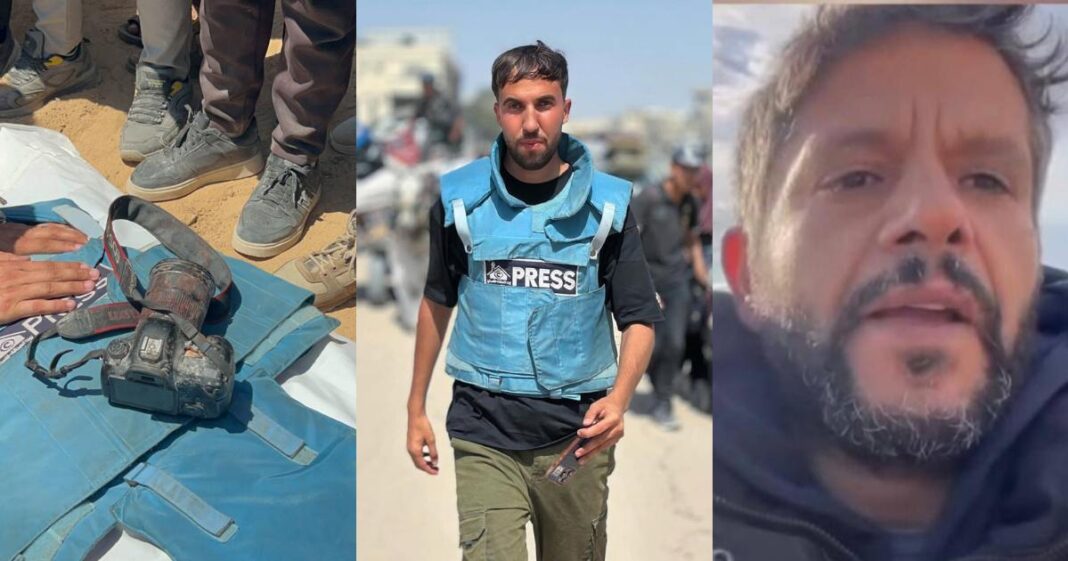 El ataque al Hospital Nasser en Gaza dejó al menos 20 muertos, incluidos periodistas que trabajaban para agencias internacionales como Reuters, AP y Al Jazeera. Foto: EFE, especial