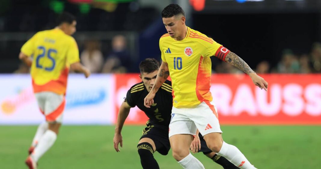 La selección cafetera goleó 0-4 al Tri con tantos de Lucumí, Díaz, Lerma y Carbonero. Foto: EFE