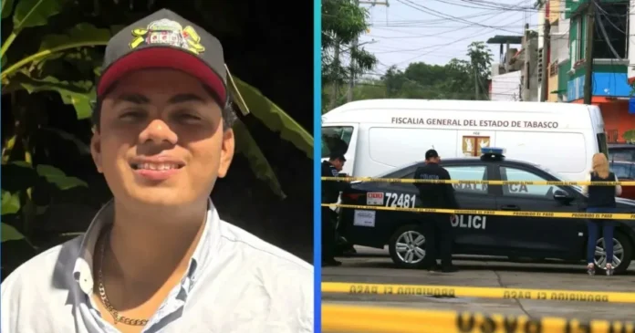 Familiares y amigos exigen justicia por Rodrigo Isidro Ricardez, estudiante de la UJAT asesinado presuntamente por policías en Tabasco. Foto: Tomada de X