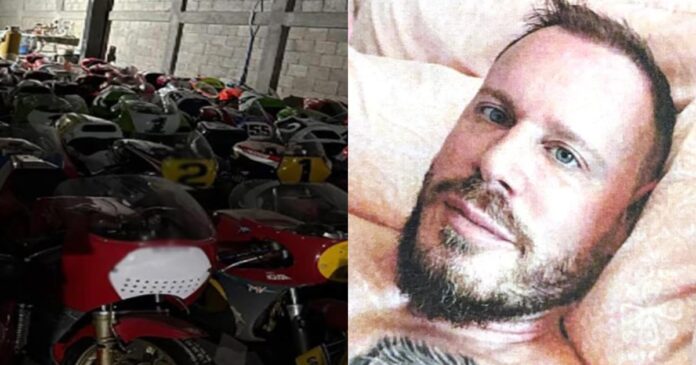 Motocicletas de alta gama y droga aseguradas por autoridades mexicanas en cateos ligados a un exatleta olímpico buscado por Estados Unidos. Foto: Tomada de X