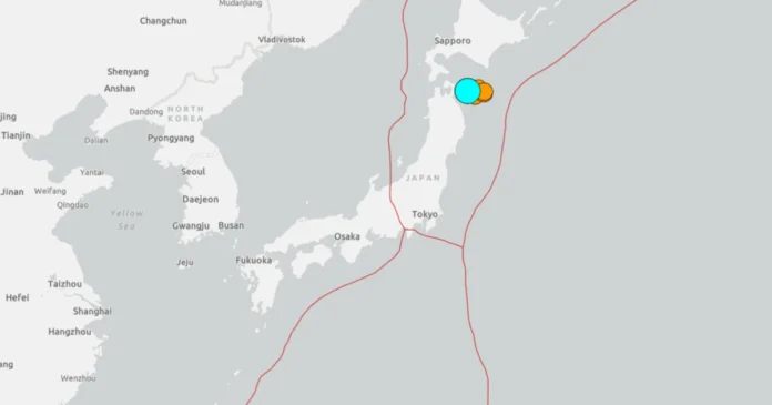 Autoridades japonesas mantienen la alerta de tsunami tras el terremoto que sacudió Aomori y Hokkaido. Foto: USGS en X