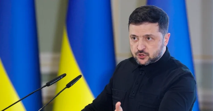 El presidente ucraniano Volodímir Zelenski expuso los 20 puntos del plan de paz elaborado con Estados Unidos y socios europeos. Foto: EFE/Archivo