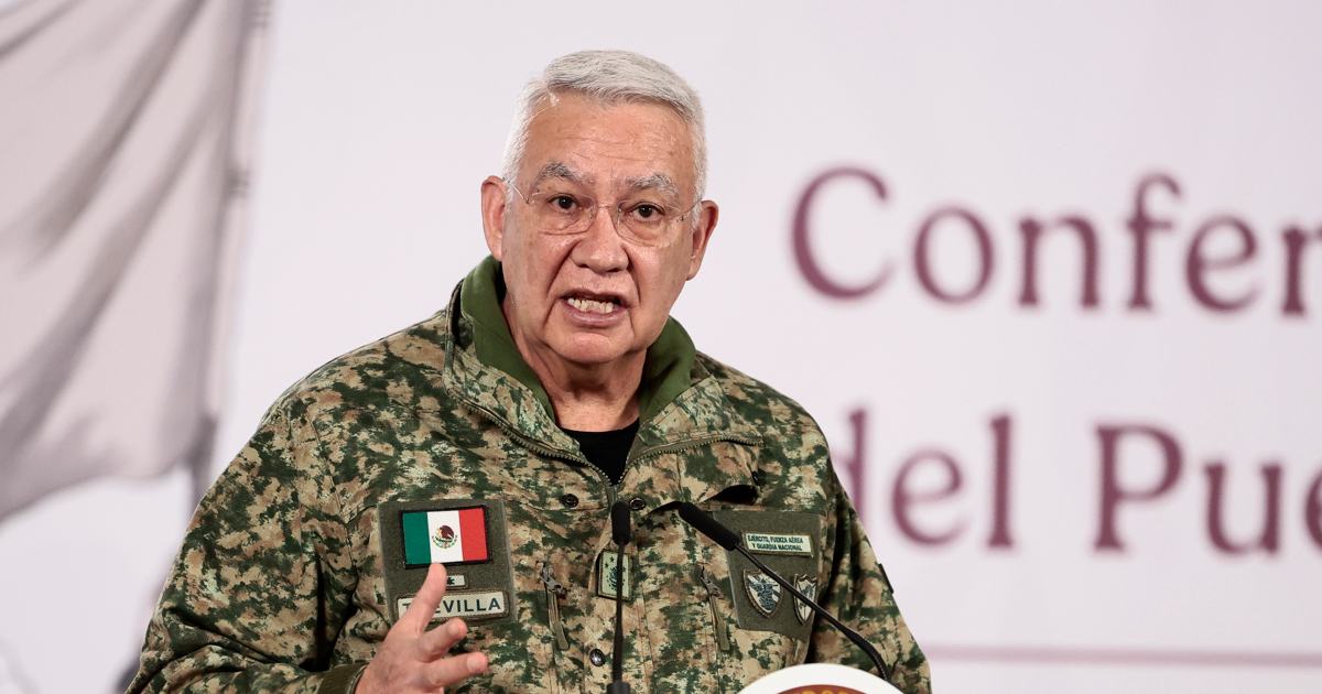 El secretario de la Defensa Nacional, Ricardo Trevilla, dio todos los detalles para dar con ‘El Mencho’ en Jalisco. Foto: EFE/José Méndez