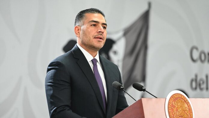 El secretario de Seguridad y Protección Ciudadana de México, Omar García Harfuch. Foto: EFE/Presidencia de México