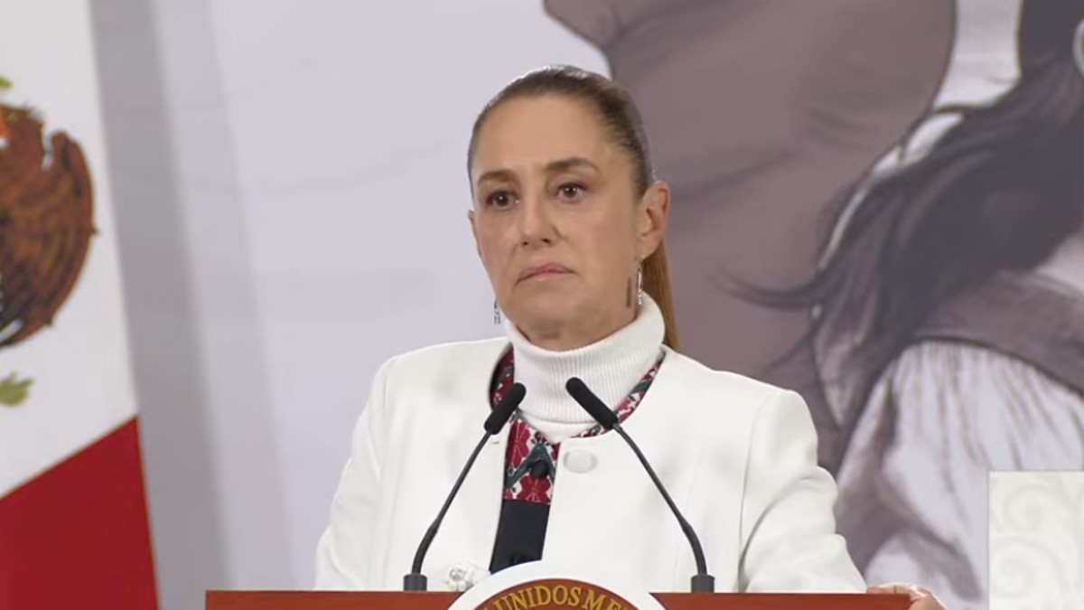 La presidenta Claudia Sheinbaum durante su conferencia matutina en Palacio Nacional. Foto: Gobierno de México/YouTube La presidenta Claudia Sheinbaum durante su conferencia matutina en Palacio Nacional. Foto: Gobierno de México/YouTube