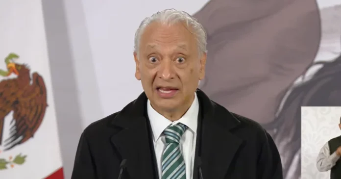El director general de Pemex, Víctor Rodríguez Padilla, presentó los resultados financieros en la Mañanera del Pueblo. Foto: Gobierno de México YouTube