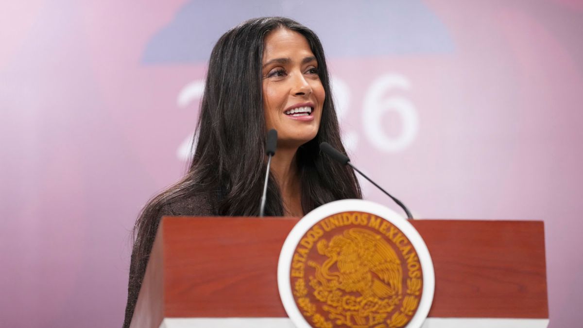 Salma Hayek participó en el anuncio de incentivos para la industria cinematográfica en México. Foto: Gobierno de México Salma Hayek participó en el anuncio de incentivos para la industria cinematográfica en México. Foto: Gobierno de México
