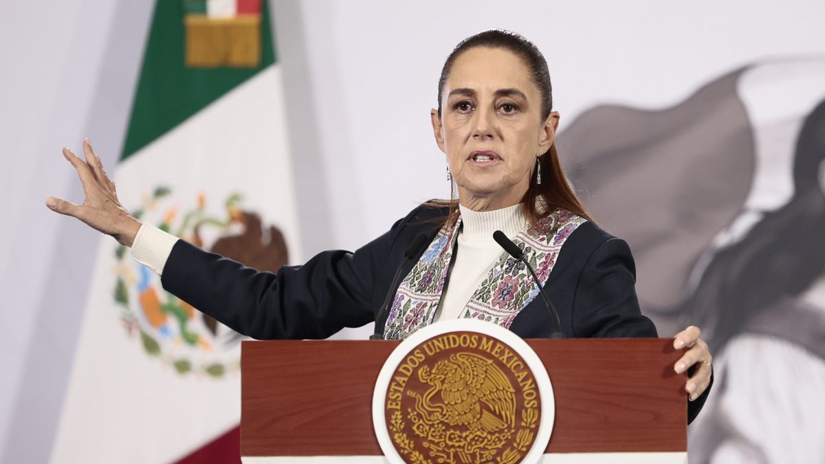 La presidenta de México, Claudia Sheinbaum, habla durante su ‘Mañanera del Pueblo’ hoy miércoles 25 de febrero de 2026. Foto: EFE/José Méndez La presidenta de México, Claudia Sheinbaum, habla durante su ‘Mañanera del Pueblo’ hoy miércoles 25 de febrero de 2026. Foto: EFE/José Méndez
