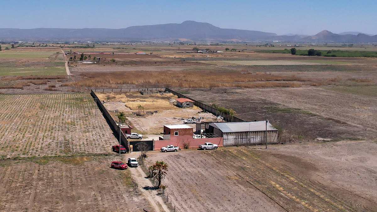 El Rancho Izaguirre donde el colectivo Guerreros Buscadores localizaron un crematorio clandestino en el municipio de Teuchitlán, Jalisco. Foto: EFE/Francisco Guasco/Archivo