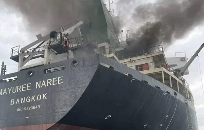Tres barcos son bombardeados por Irán en las últimas horas cerca del estrecho de Ormuz. Foto: EFE/Armada Real de Tailandia