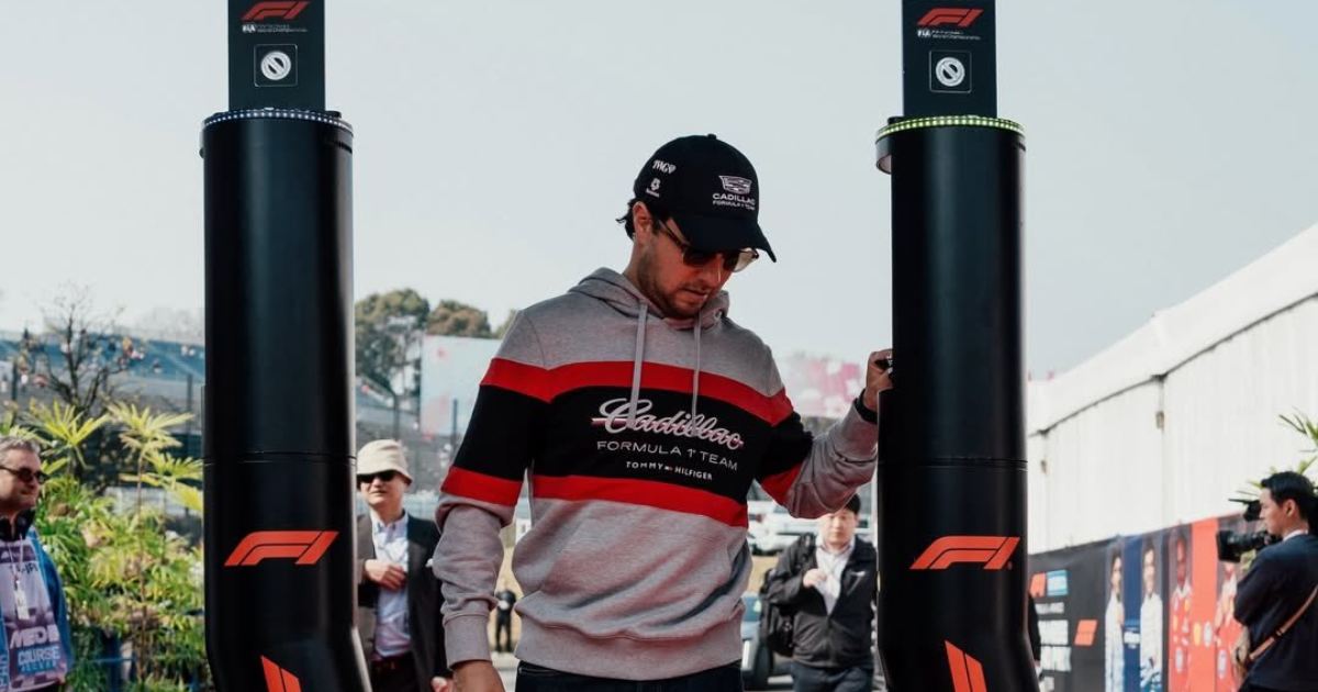 El piloto mexicano Sergio “Checo” Pérez durante el Gran Premio de Japón de Fórmula 1 en el circuito de Suzuka. Foto: @SChecoPerez en X