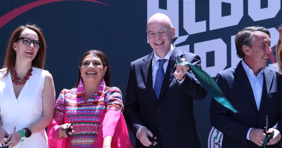 Gianni Infantino durante evento en Ciudad de México previo al Mundial 2026. Foto: Gobierno CDMX