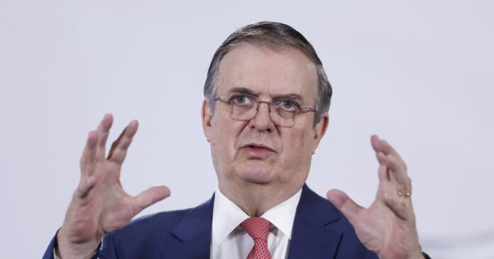 El secretario de Economía, Marcelo Ebrard, detalló el plan en la Mañanera del Pueblo este jueves 26 de marzo de 2026. Foto: EFE/Sáshenka Gutiérrez