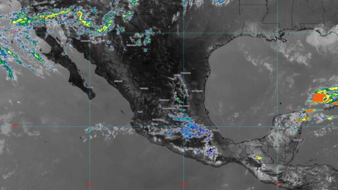 El frente frío 40 provocará lluvias intensas y vientos fuertes en el sureste del país. Foto: SMN