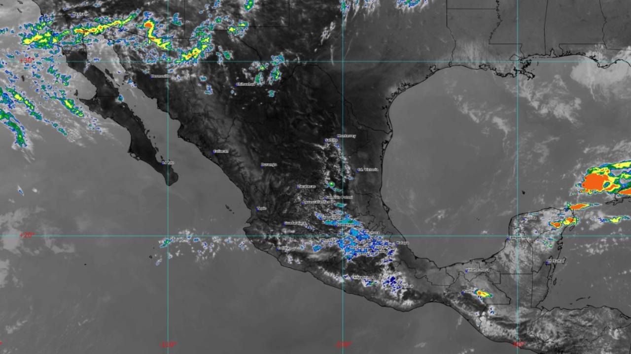 El frente frío 40 provocará lluvias intensas y vientos fuertes en el sureste del país. Foto: SMN