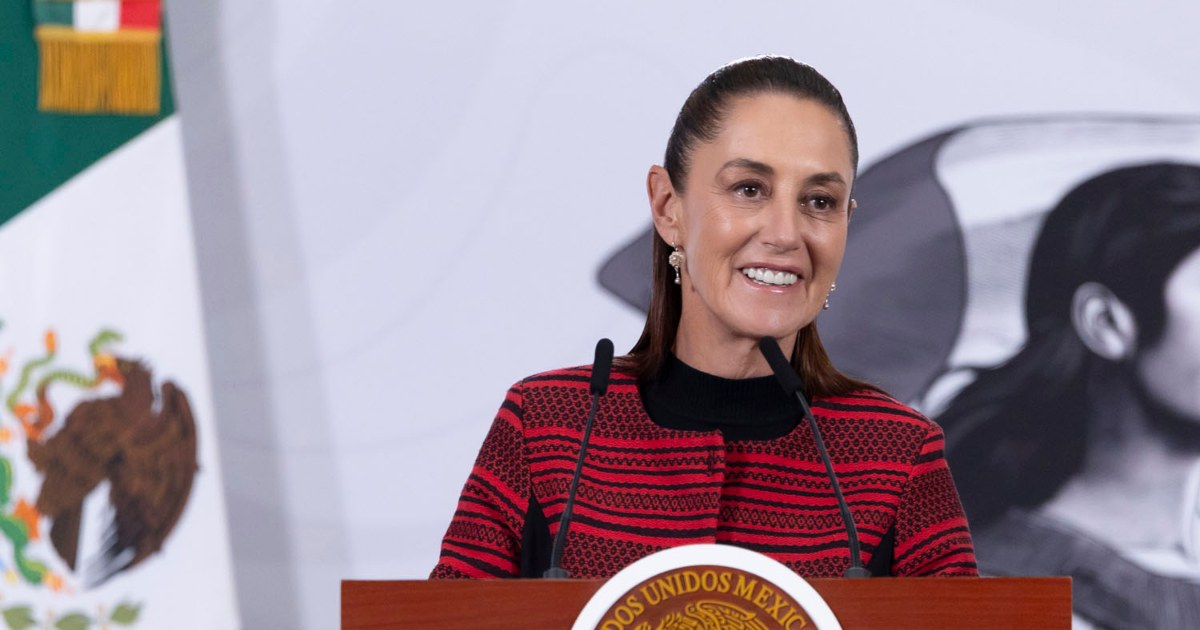 La presidenta de México, Claudia Sheinbaum, durante su “Mañanera del Pueblo” este lunes 30 de marzo de 2026. Foto: Gobierno de México