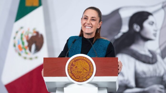 La presidenta de México, Claudia Sheinbaum, durante conferencia donde habló sobre desapariciones en México. Foto: Gobierno de México