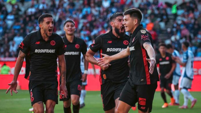 Franco Romero celebra el gol con el que Toluca empató ante Pachuca en el Clausura. Foto: @TolucaFC en X