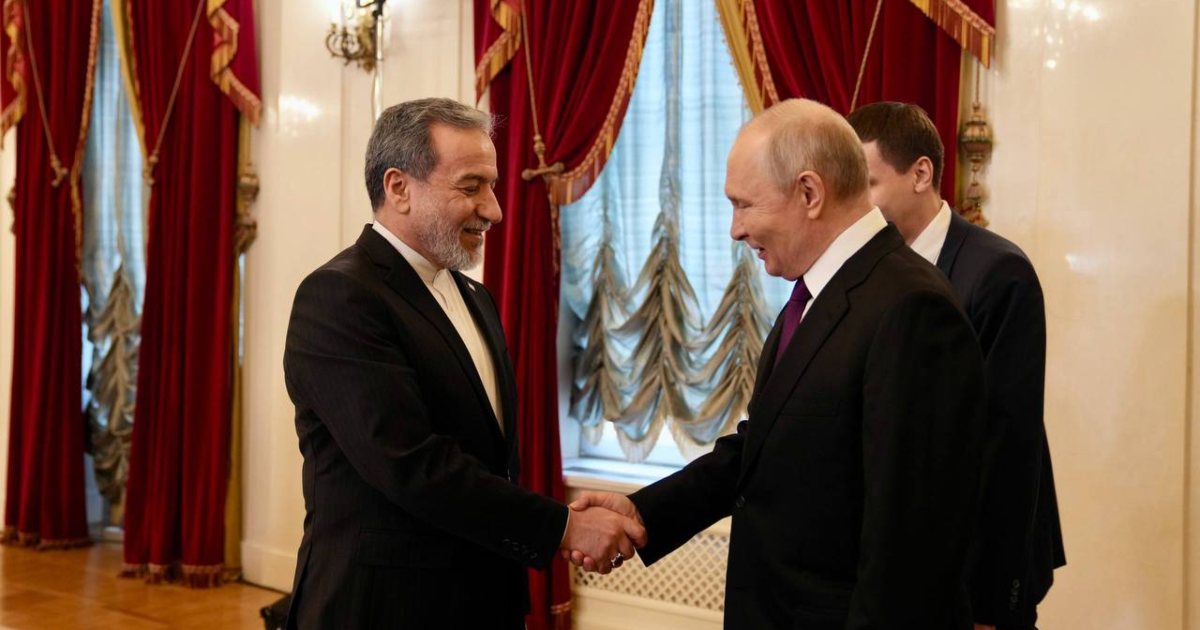 Putin y el canciller iraní sostienen reunión en Rusia en medio de tensiones por el conflicto en Oriente Medio. Foto: @irna_es en X