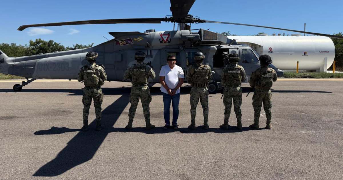 Elementos de la Marina detuvieron a un presunto líder del CJNG tras un operativo en Nayarit. Foto: Gabinete de seguridad