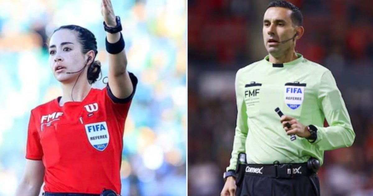 Como árbitros principales para el Mundial 2026, los escogidos fueron Katia Itzel García y César Arturo Ramos de México. Foto: Tomada de X
