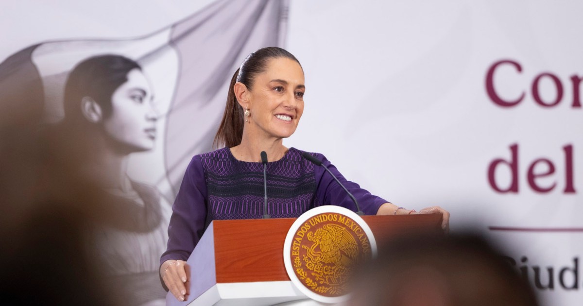 La presidenta Claudia Sheinbaum en su “Conferencia del Pueblo” este viernes 24 de abril de 2026. Foto: Gobierno de México