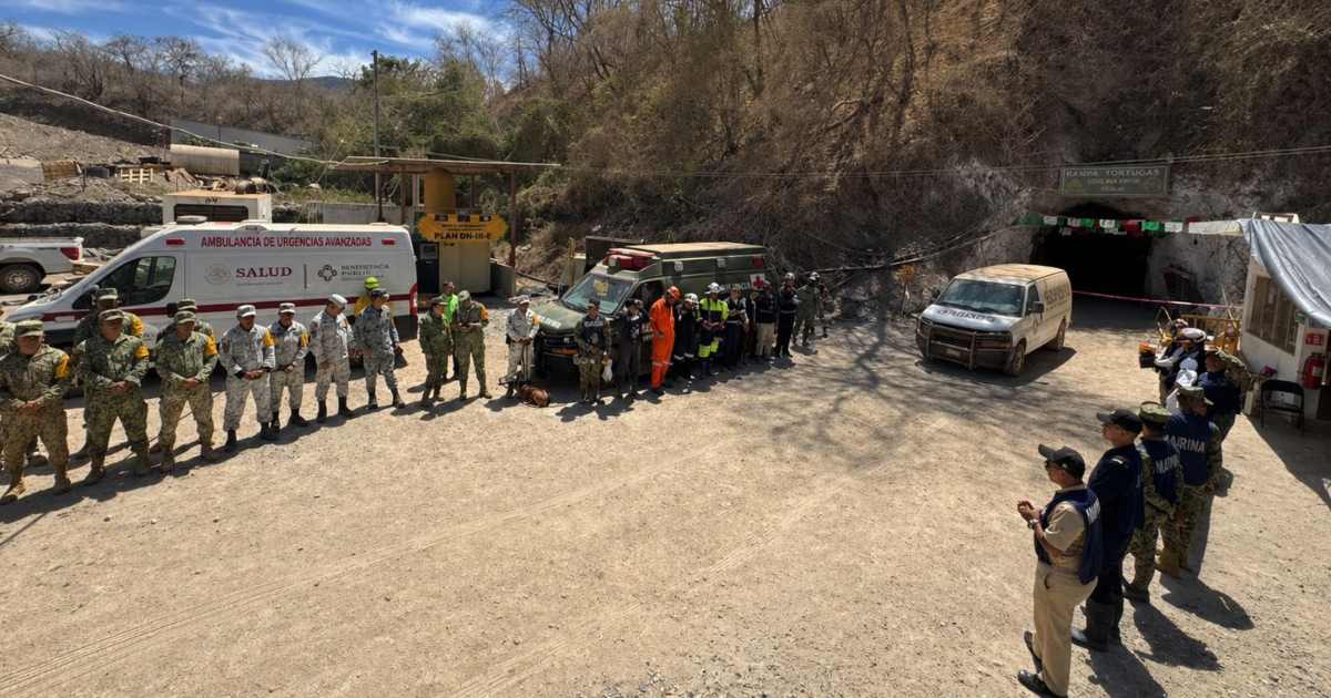 Equipos de rescate concluyen labores tras localizar al último minero atrapado en Sinaloa. Foto: Protección Civil federal
