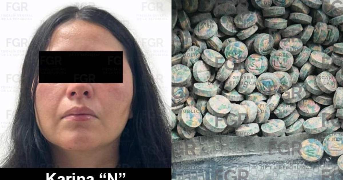 Autoridades aseguraron miles de pastillas de fentanilo durante un operativo en Culiacán y procesaron a una mujer por este delito. Foto: FGR