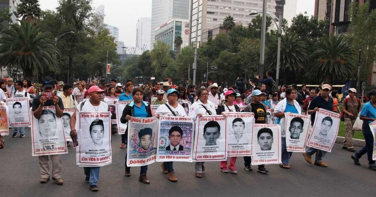 Familiares de personas desaparecidas en México durante una marcha en CDMX. Foto: ONU