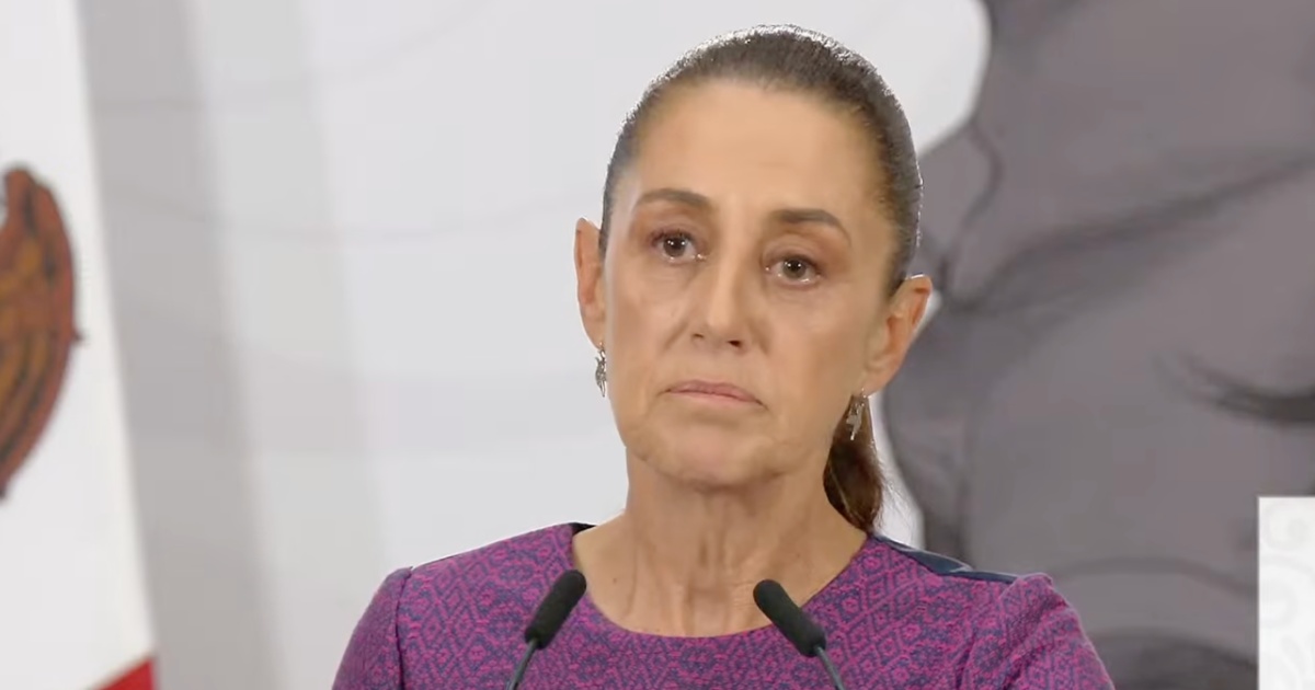 Claudia Sheinbaum durante conferencia donde pidió explicaciones a EE.UU. por operativo en Chihuahua. Foto: Gobierno de México Youtube