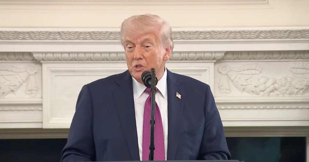 Donald Trump anuncia una tregua indefinida con Irán en medio de tensiones internacionales. Foto: Tomada de X