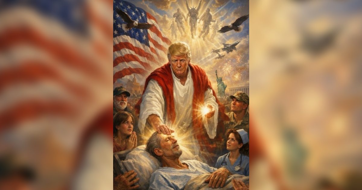 Donald Trump desata polémica tras criticar al papa León XIV y difundir una imagen con simbolismo religioso. Foto: Tomada de X