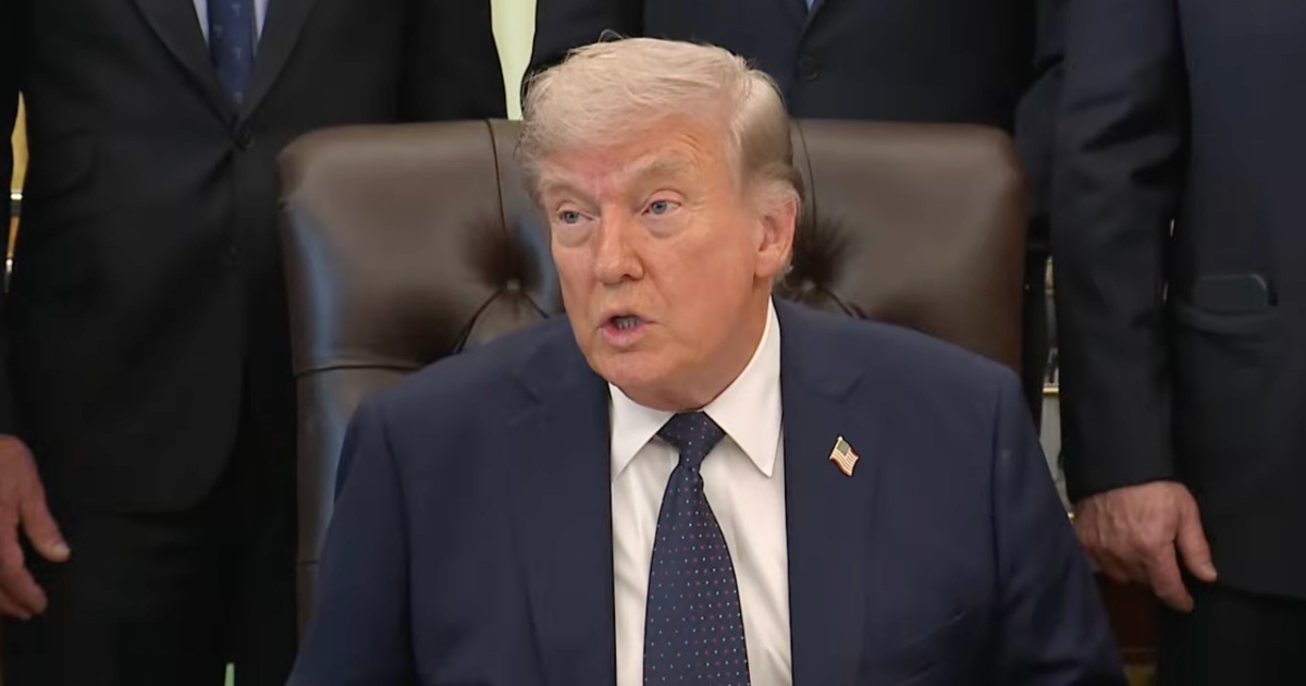 Donald Trump durante declaraciones sobre la guerra con Irán desde la Casa Blanca. Foto: White House YouTube