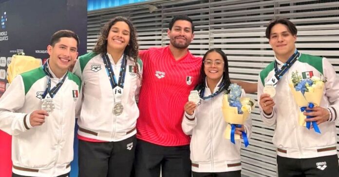 Clavadistas mexicanos destacan con medallas en la Superfinal de la Copa del Mundo en China. Foto: @COM_Mexico en X
