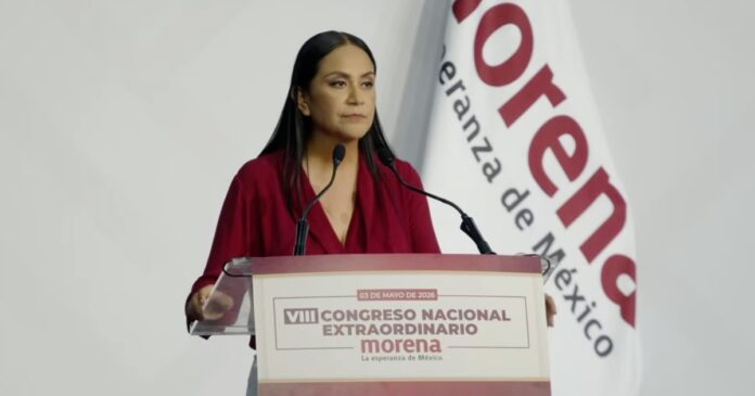 Ariadna Montiel asume la presidencia nacional de Morena tras elección unánime. Foto: YouTube Morena