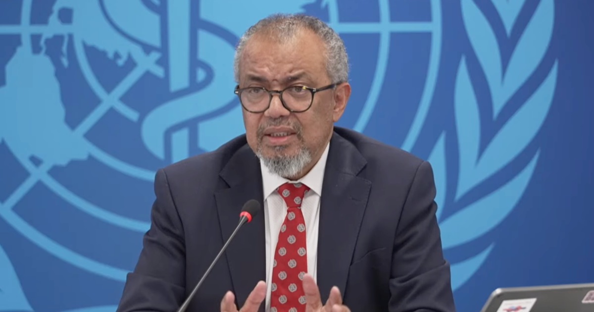 El director general de la Organización Mundial de la Salud (OMS), Tedros Adhanom Ghebreyesus. Foto: YouTube OMS