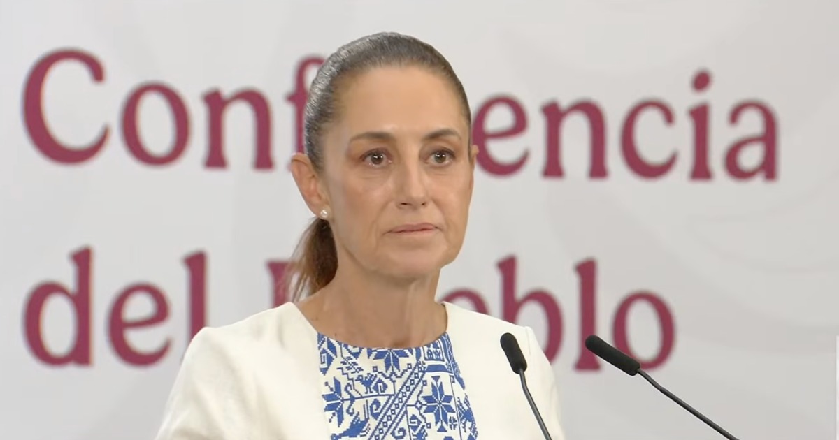 La presidenta de México, Claudia Sheinbaum, en la “Mañanera del Pueblo” del lunes 4 de mayo de 2026. Foto: Gobierno de México