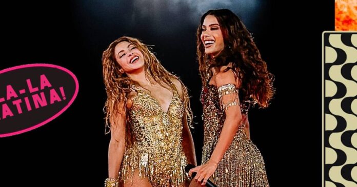 Shakira se presenta ante una multitud histórica en la playa de Copacabana en Río de Janeiro, y tuvo como invitada a Anitta. Foto: Tomada de X