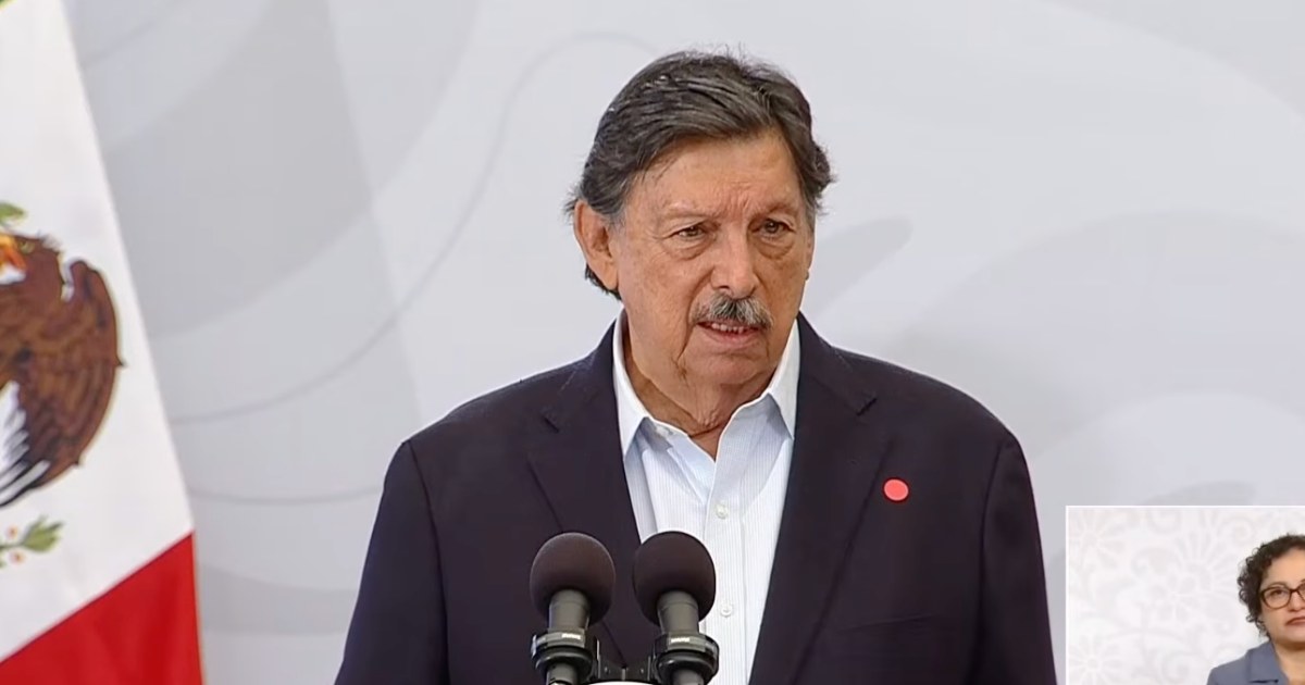 Napoleón Gómez Urrutia, secretario general del Sindicato de Mineros. Foto: Tomada de YouTube Gobierno de México